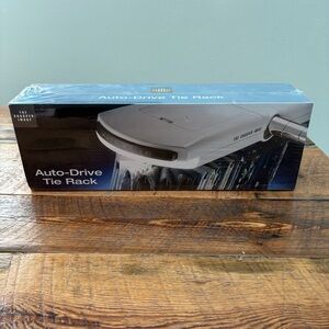 NIB Sharper Image Auto-Drive Tie Rack Holds 72 Ties